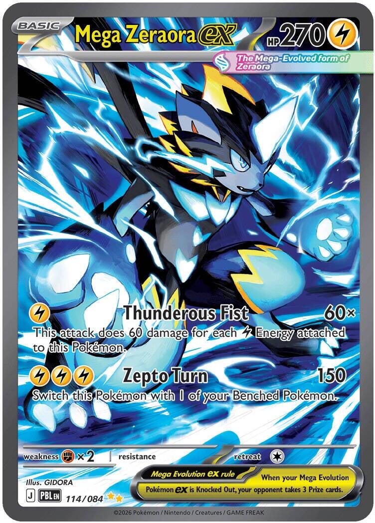 Mega Zeraora ex (114/084) [Mega Evolution: Pitch Black] | Exor Games Dartmouth