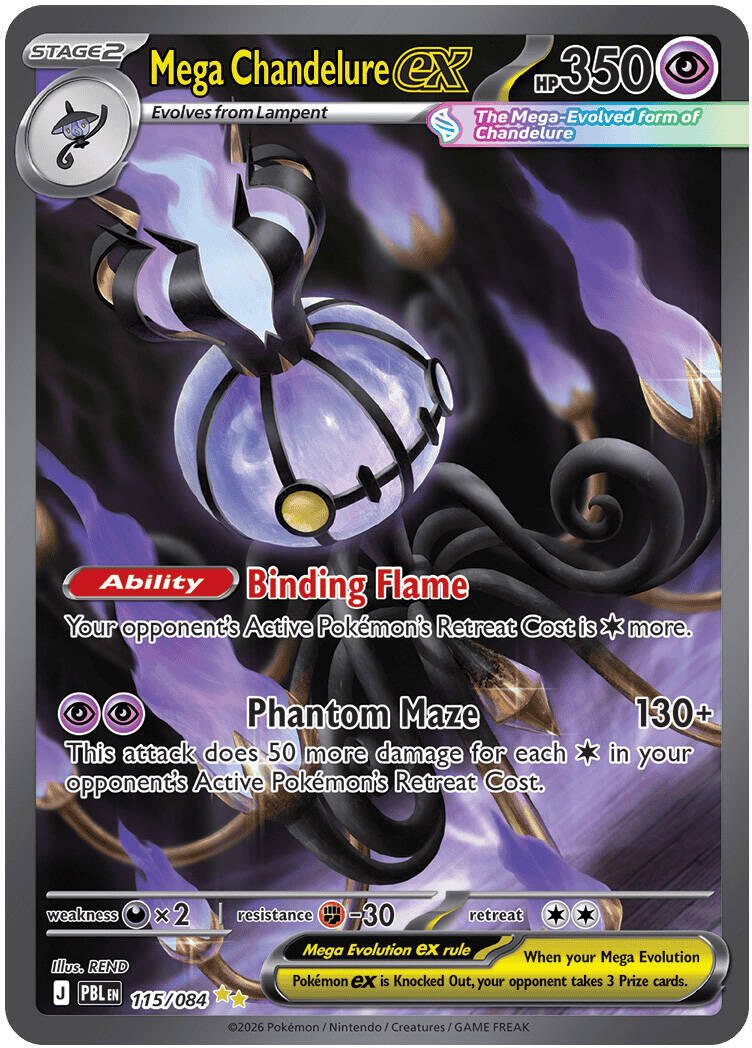 Mega Chandelure ex (115/084) [Mega Evolution: Pitch Black] | Exor Games Dartmouth