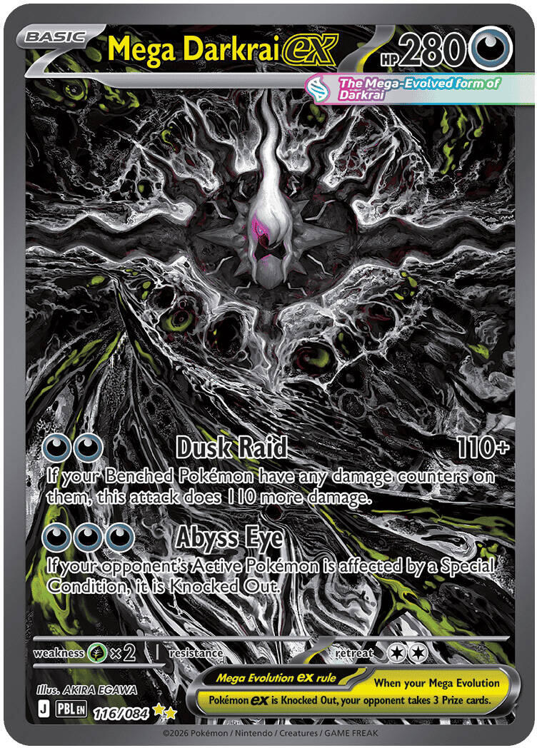 Mega Darkrai ex (116/084) [Mega Evolution: Pitch Black] | Exor Games Dartmouth