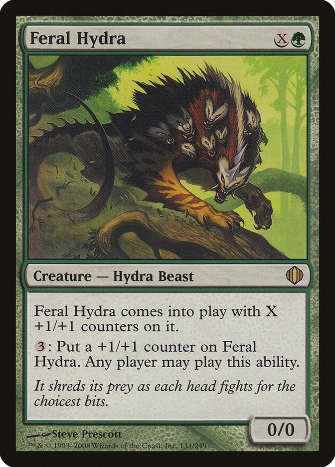 Feral Hydra (Oversized) [Oversize Cards] | Exor Games Dartmouth