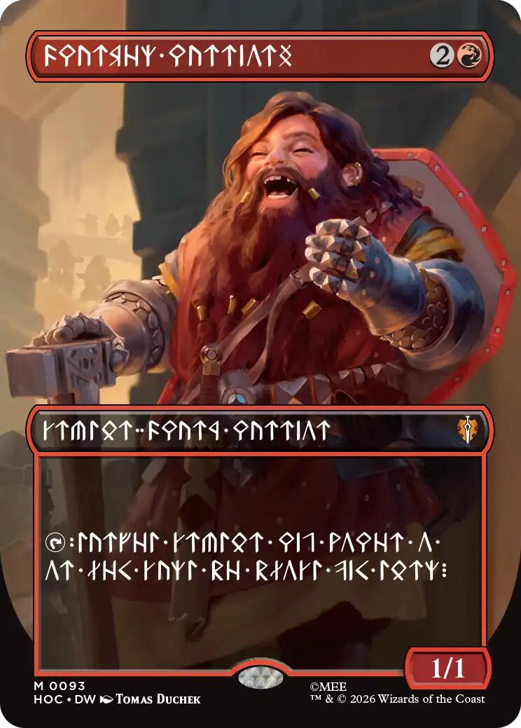 Dwarven Warriors (Borderless) (Dwarvish) [The Hobbit: Eternal-Legal] | Exor Games Dartmouth