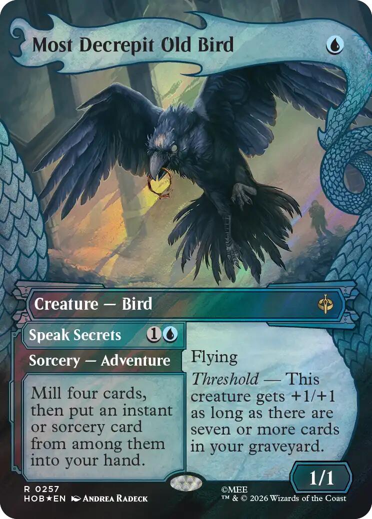 Most Decrepit Old Bird (Showcase) (Surge Foil) [The Hobbit] | Exor Games Dartmouth