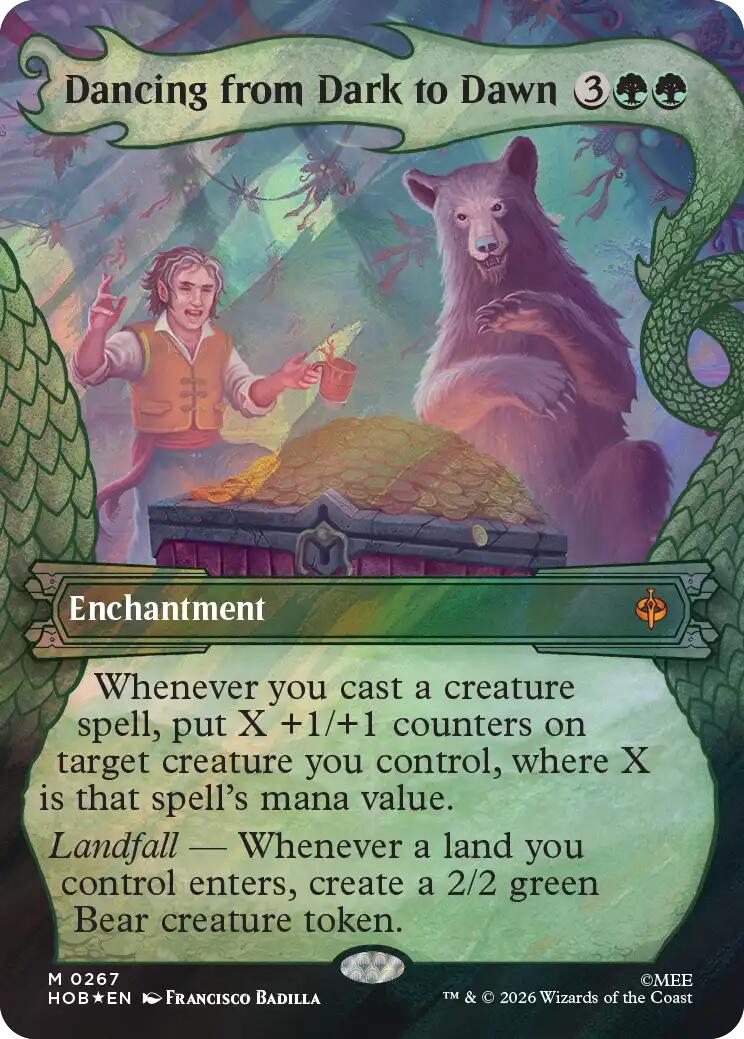 Dancing from Dark to Dawn (Showcase) (Surge Foil) [The Hobbit] | Exor Games Dartmouth