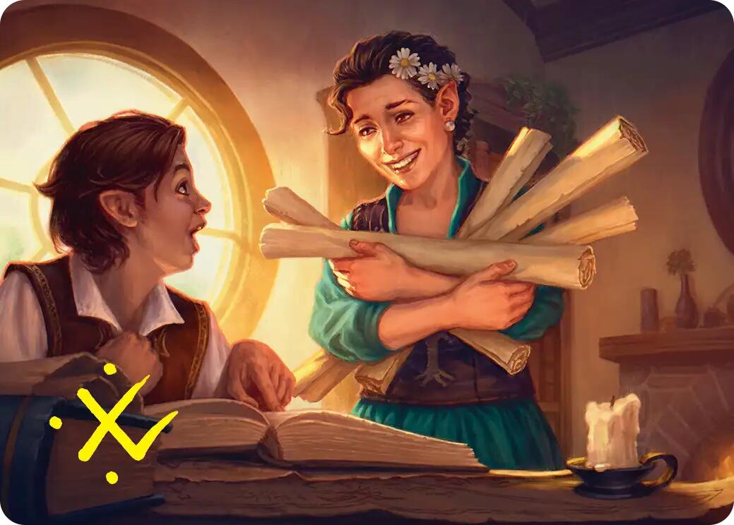 Belladonna Took Art Card (Gold-Stamped Signature) [The Hobbit Art Series] | Exor Games Dartmouth