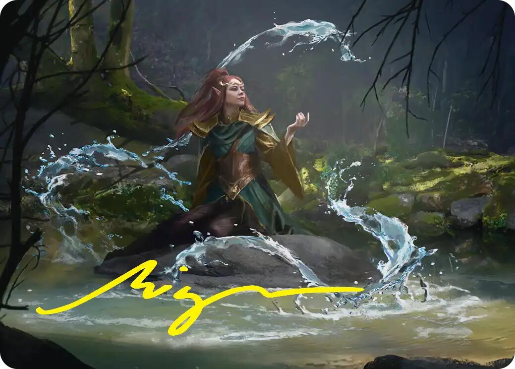 Mirkwood Meditator Art Card (Gold-Stamped Signature) [The Hobbit Art Series] | Exor Games Dartmouth