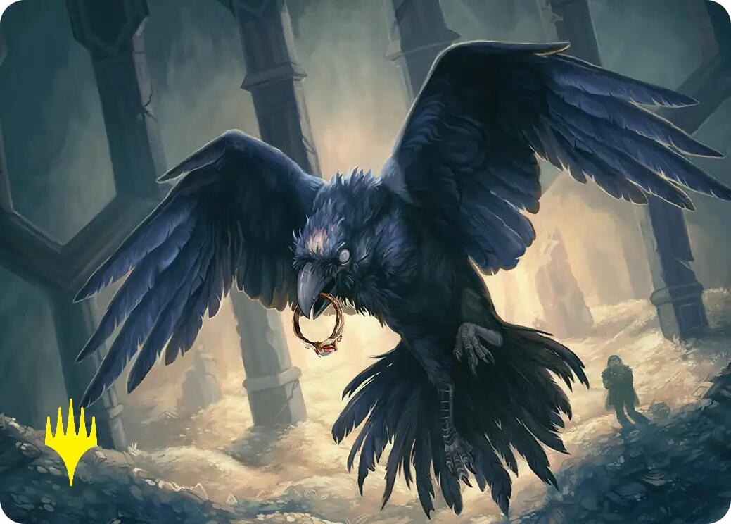 Most Decrepit Old Bird Art Card (Gold-Stamped) [The Hobbit Art Series] | Exor Games Dartmouth
