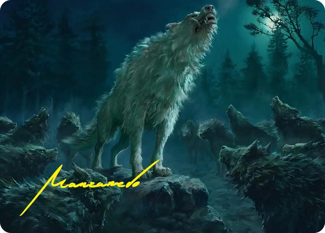 Reverent Howl Art Card (Gold-Stamped Signature) [The Hobbit Art Series] | Exor Games Dartmouth
