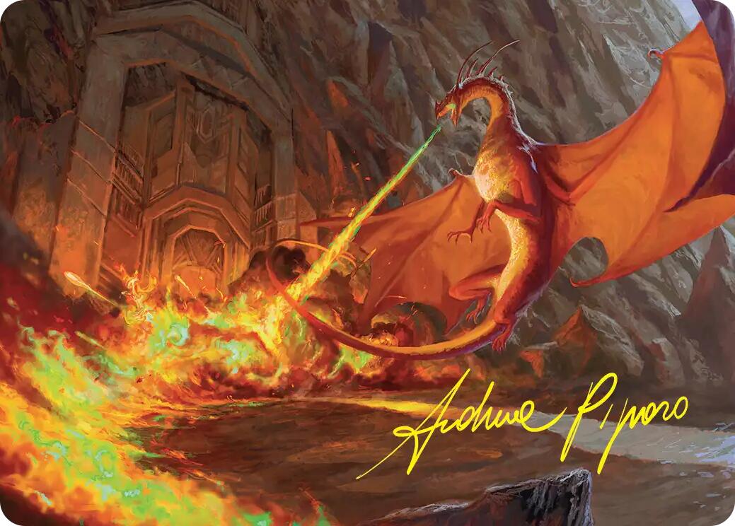Smaug's Fury Art Card (Gold-Stamped Signature) [The Hobbit Art Series] | Exor Games Dartmouth