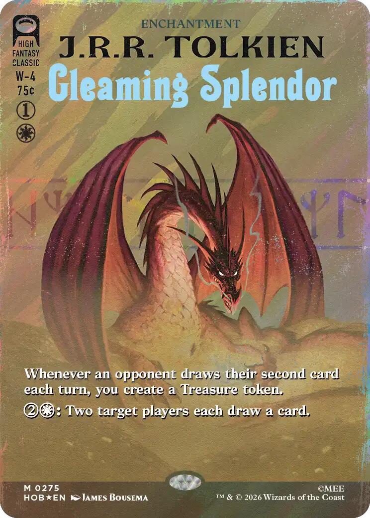 Gleaming Splendor (Borderless) (Surge Foil) [The Hobbit] | Exor Games Dartmouth