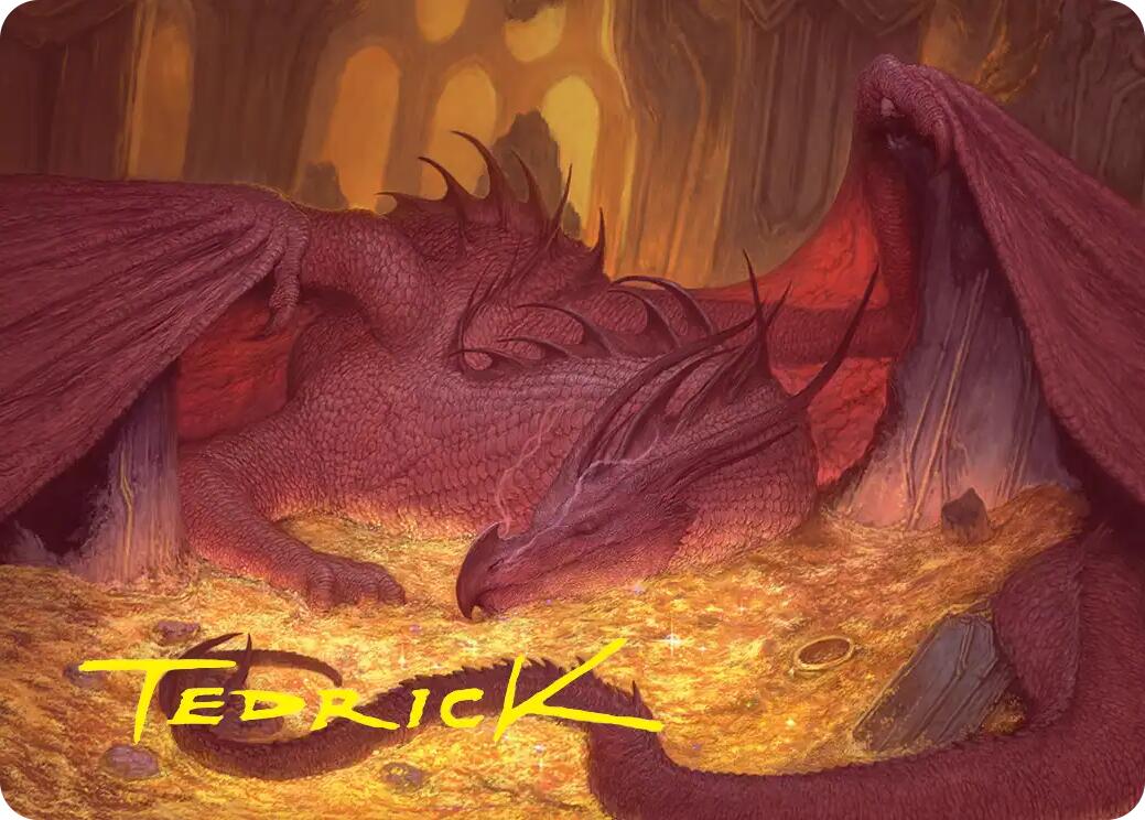Smaug the Magnificent Art Card (Gold-Stamped Signature) [The Hobbit Art Series] | Exor Games Dartmouth
