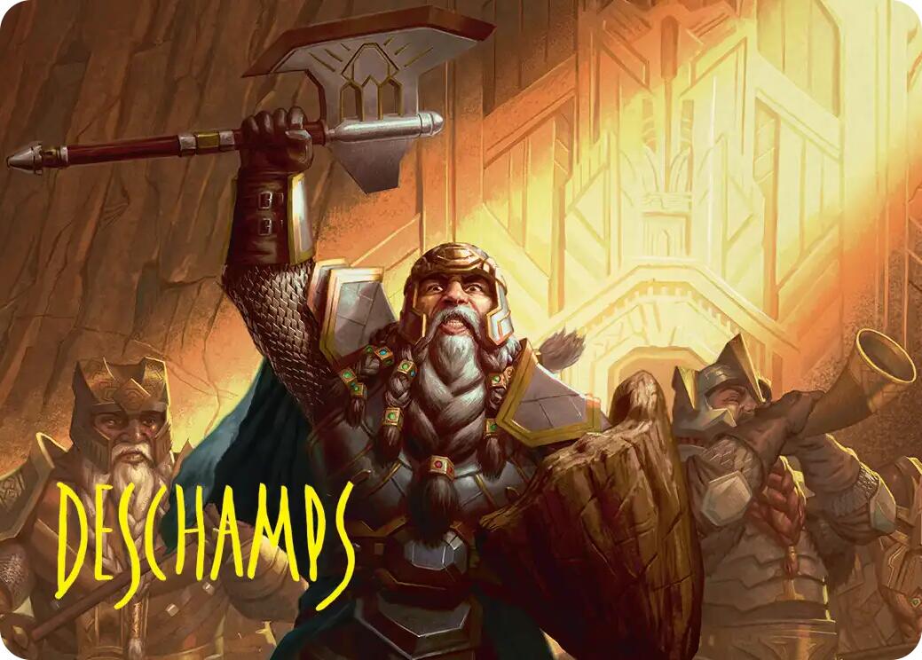Thorin, Company's Leader Art Card (Gold-Stamped Signature) [The Hobbit Art Series] | Exor Games Dartmouth