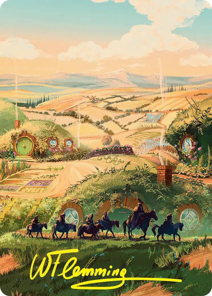 Plains Art Card (Gold-Stamped Signature) [The Hobbit Art Series] | Exor Games Dartmouth