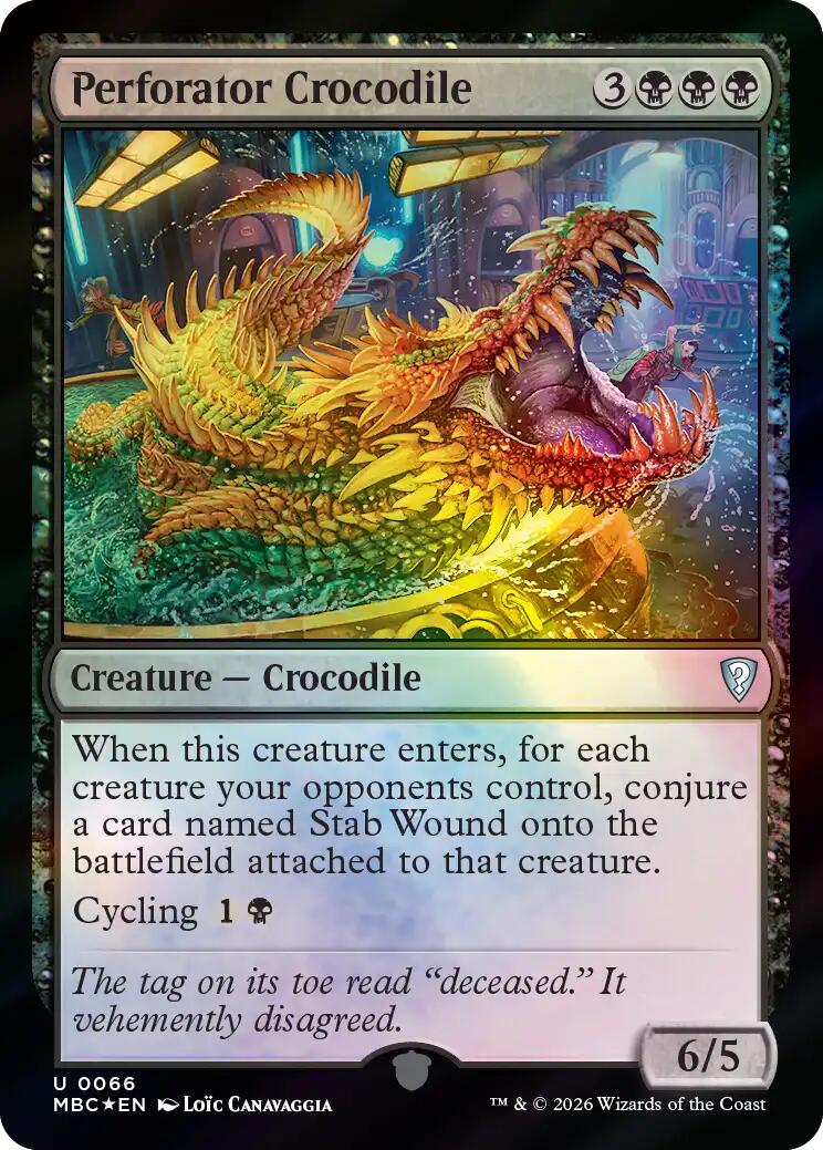 Perforator Crocodile [Mystery Booster: Commander Edition] | Exor Games Dartmouth