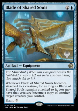 Blade of Shared Souls (Promo Pack) [Phyrexia: All Will Be One Promos] | Exor Games Dartmouth