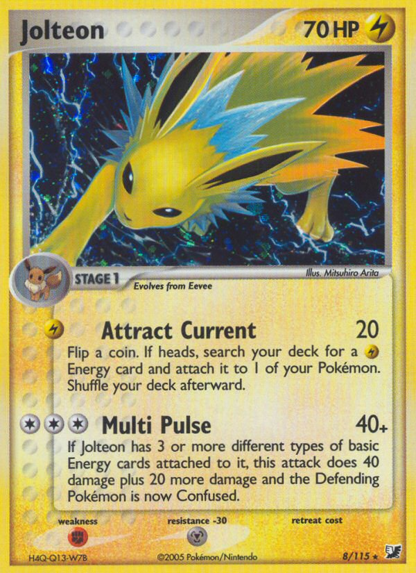 Jolteon (8/115) [EX: Unseen Forces] | Exor Games Dartmouth