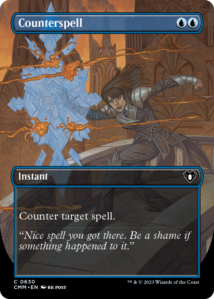 Counterspell (Borderless Alternate Art) [Commander Masters] | Exor Games Dartmouth