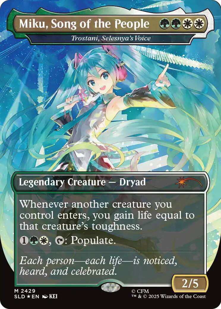 Miku, Song of the People - Trostani, Selesnya's Voice [Secret Lair Drop Series] | Exor Games Dartmouth