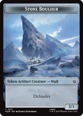 Stone Boulder // Dragon Double-Sided Token [The Hobbit Tokens] | Exor Games Dartmouth