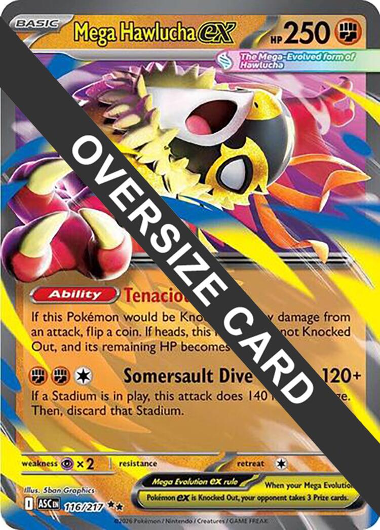 Mega Hawlucha ex (116/217) (Jumbo Card) [Mega Evolution: Ascended Heroes] | Exor Games Dartmouth