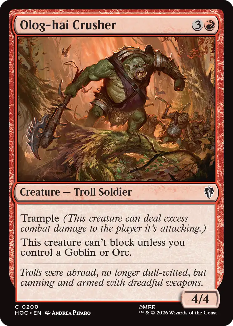 Olog-hai Crusher [The Hobbit: Eternal-Legal] | Exor Games Dartmouth