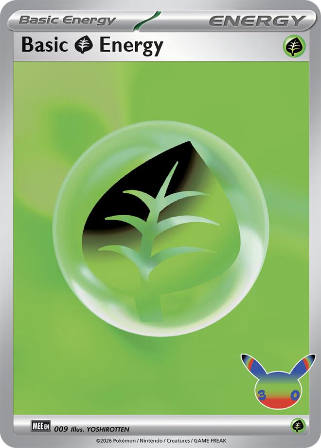 Basic Grass Energy (009) (30th Celebration) [Mega Evolution Energies] | Exor Games Dartmouth