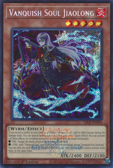 Vanquish Soul Jiaolong (Emblazoned Secret Rare) [26LP-EN009] Secret Rare | Exor Games Dartmouth