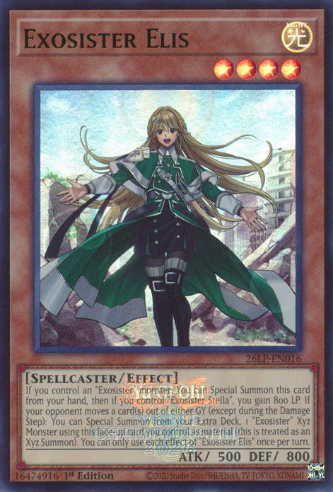 Exosister Elis (Emblazoned) [26LP-EN016] Ultra Rare | Exor Games Dartmouth