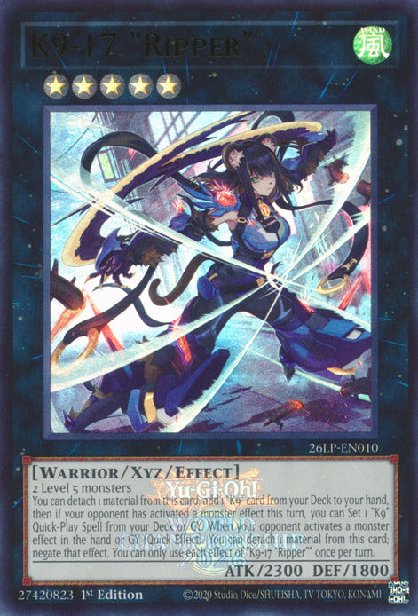 K9-17 Ripper (Emblazoned) [26LP-EN010] Ultra Rare | Exor Games Dartmouth