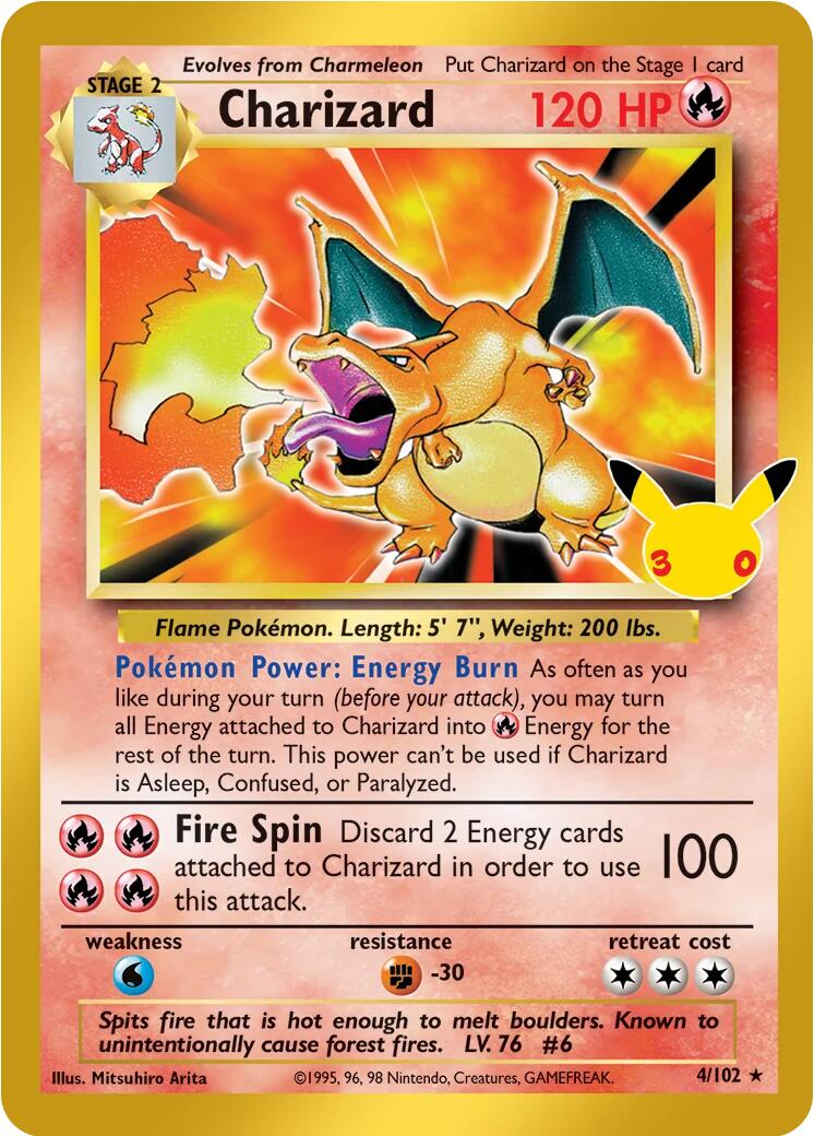 Charizard (4/102) [Mega Evolution: 30th Celebration] | Exor Games Dartmouth