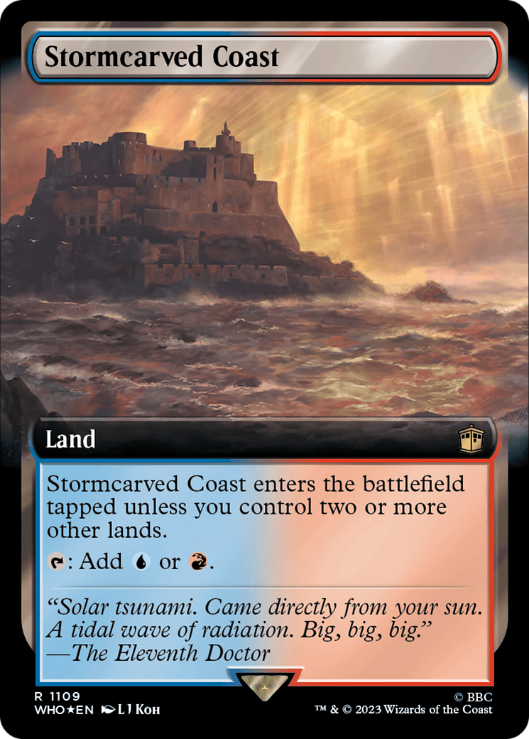 Stormcarved Coast (Extended Art) (Surge Foil) [Doctor Who] | Exor Games Dartmouth