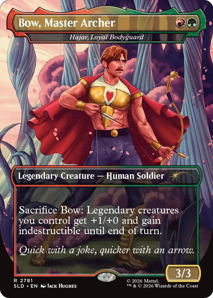 Bow, Master Archer - Hajar, Loyal Bodyguard [Secret Lair Drop Series] | Exor Games Dartmouth