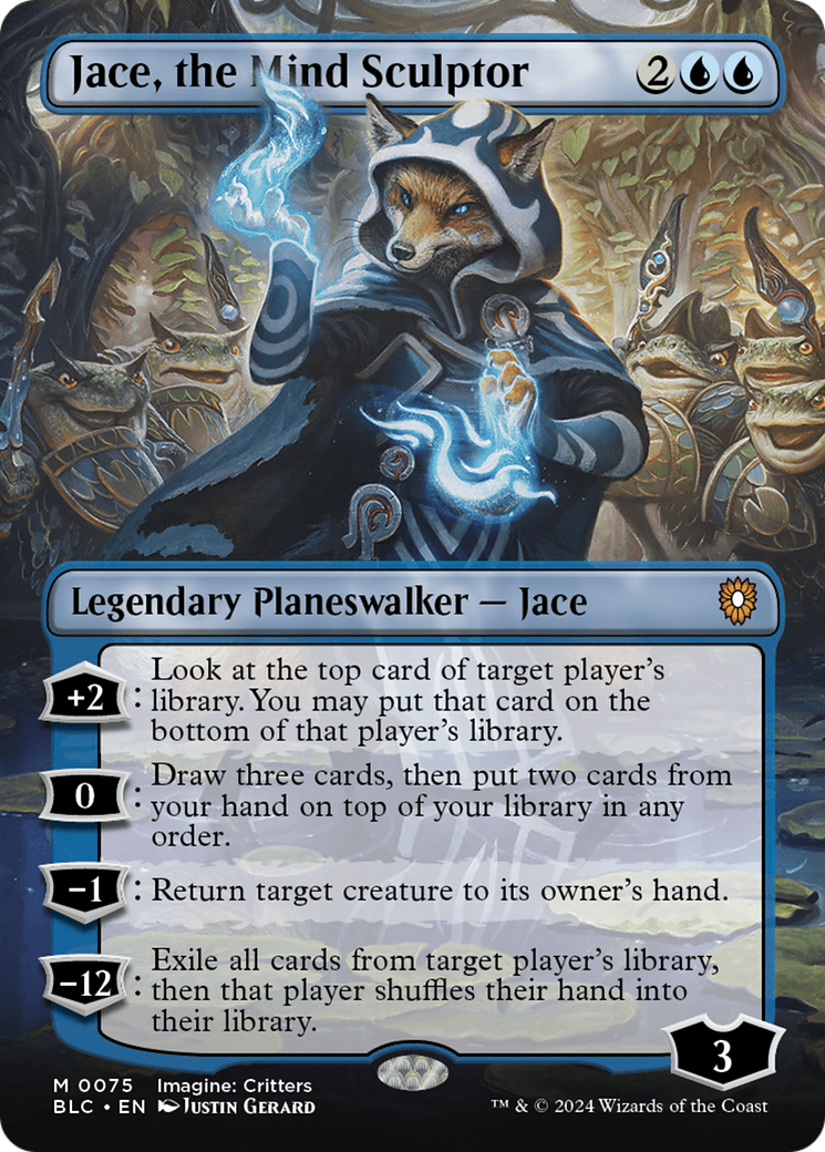 Jace, the Mind Sculptor (Borderless) [Bloomburrow Commander] | Exor Games Dartmouth