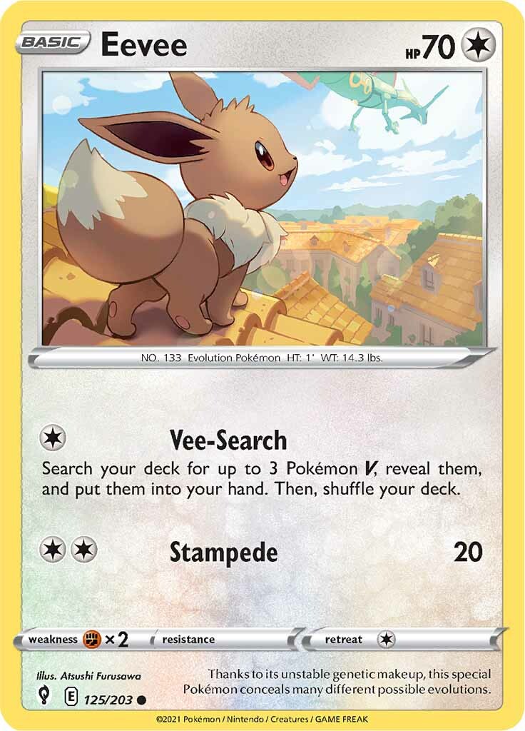 Eevee (125/203) [Sword & Shield: Evolving Skies] | Exor Games Dartmouth