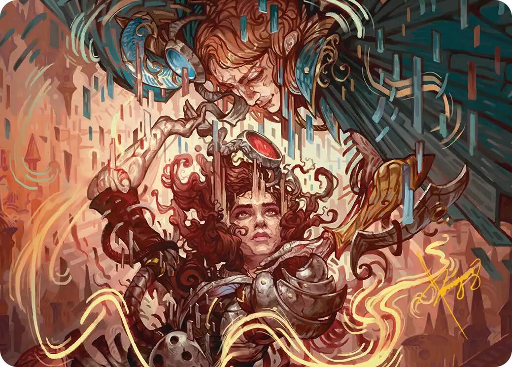 Identity Echo Art Card (Gold-Stamped Signature) [Reality Fracture Art Series] | Exor Games Dartmouth
