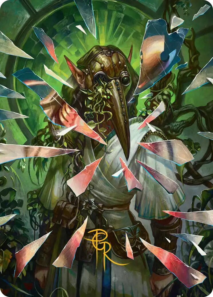 Simulacrum Shaper Art Card (Gold-Stamped Signature) [Reality Fracture Art Series] | Exor Games Dartmouth