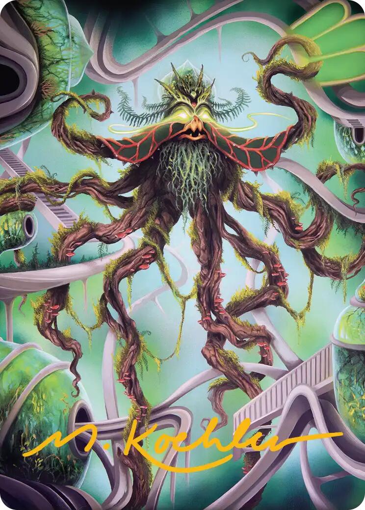 Verdant Kraken Art Card (Gold-Stamped Signature) [Reality Fracture Art Series] | Exor Games Dartmouth