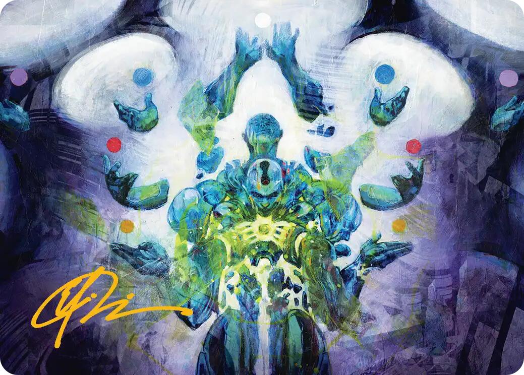 Avatar of Burgeoning Echoes Art Card (Gold-Stamped Signature) [Reality Fracture Art Series] | Exor Games Dartmouth