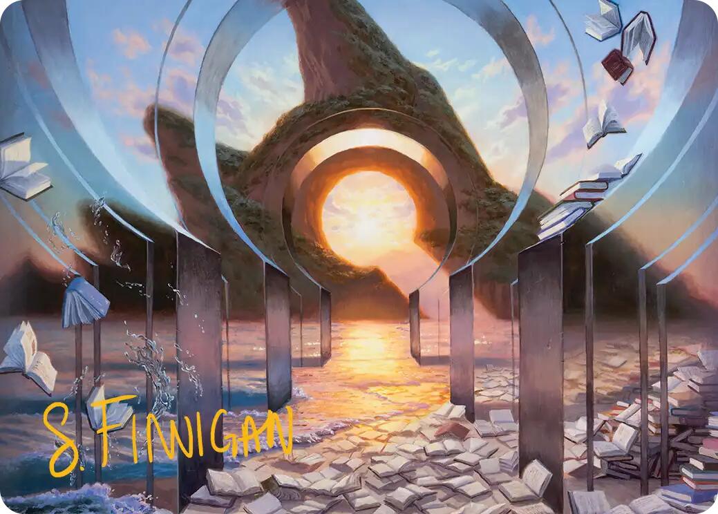 Deserted Beach Art Card (Gold-Stamped Signature) [Reality Fracture Art Series] | Exor Games Dartmouth