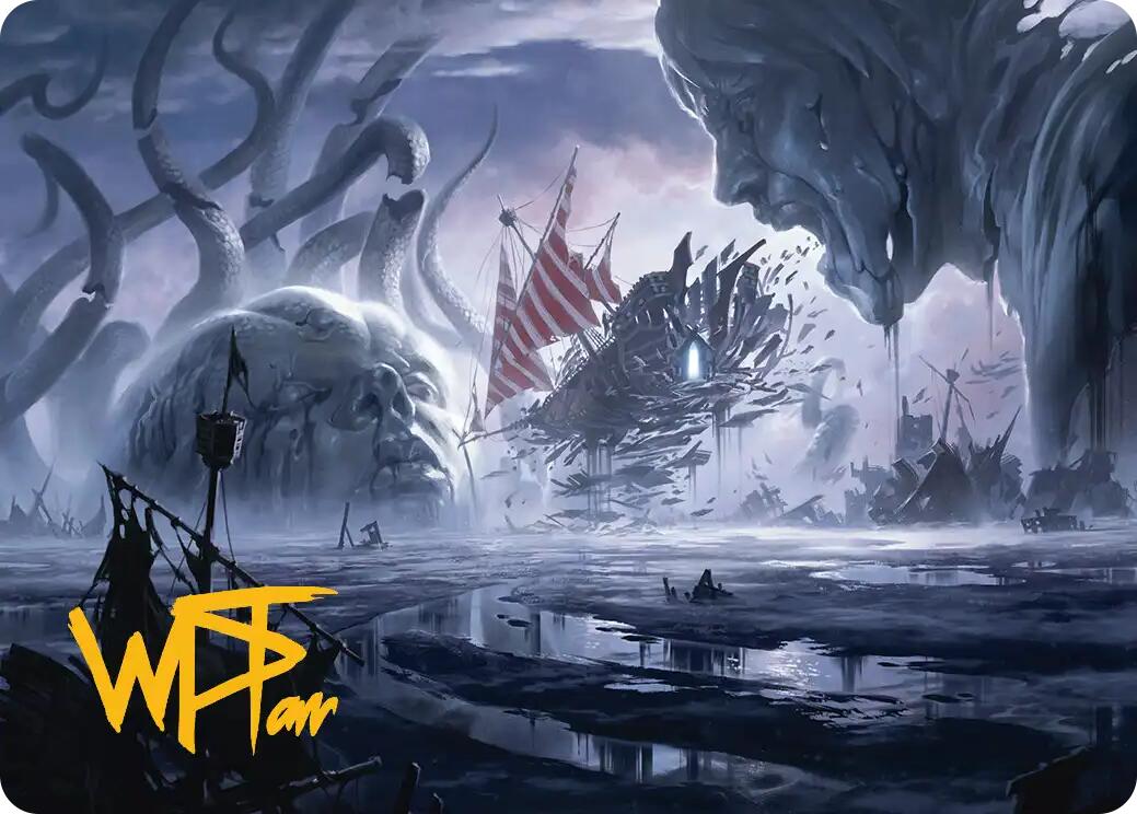 Shipwreck Marsh Art Card (Gold-Stamped Signature) [Reality Fracture Art Series] | Exor Games Dartmouth