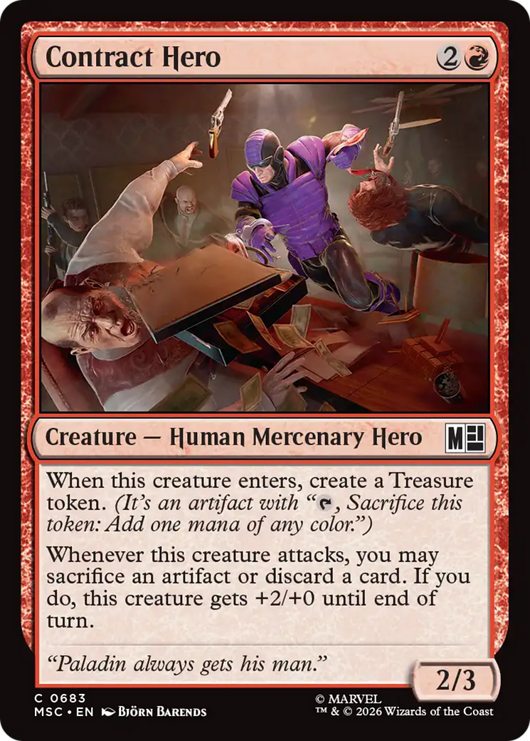 Contract Hero [Marvel Super Heroes Commander] | Exor Games Dartmouth