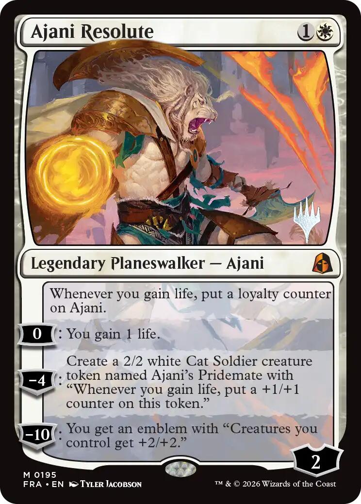 Ajani Resolute [Reality Fracture Promos] | Exor Games Dartmouth