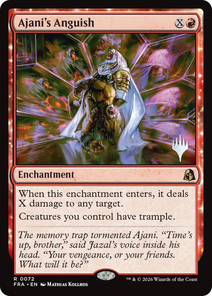 Ajani's Anguish [Reality Fracture Promos] | Exor Games Dartmouth