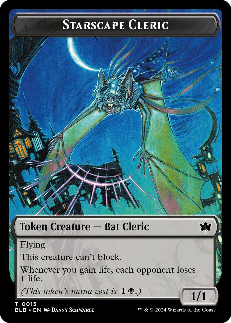 Starscape Cleric // Clue Double-Sided Token [Secrets of Strixhaven Tokens] | Exor Games Dartmouth