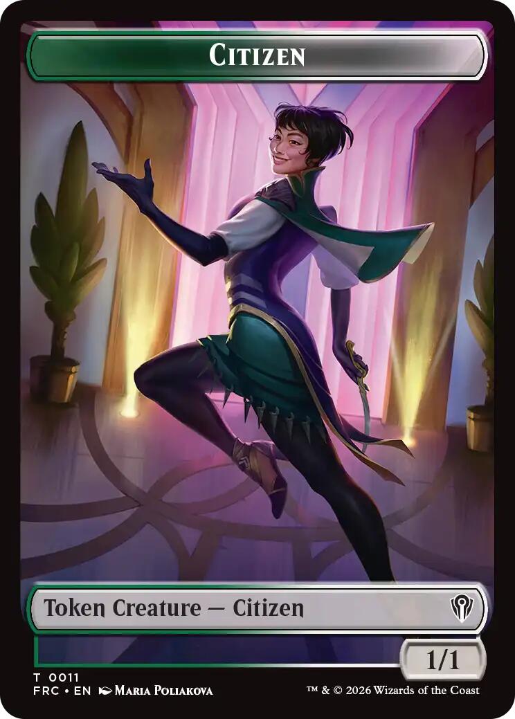 Citizen // The Monarch Double-Sided Token [Reality Fracture Commander Tokens] | Exor Games Dartmouth