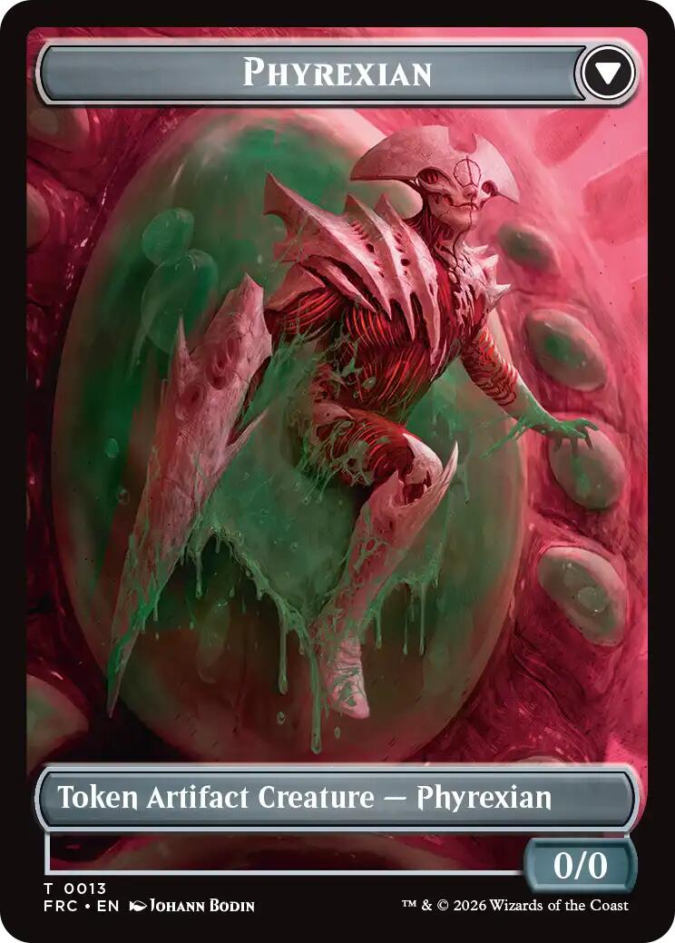 Phyrexian // Incubator Double-Sided Token [Reality Fracture Commander Tokens] | Exor Games Dartmouth