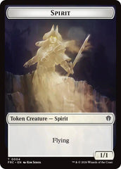 Spirit // Jace Double-Sided Token [Reality Fracture Commander Tokens] | Exor Games Dartmouth