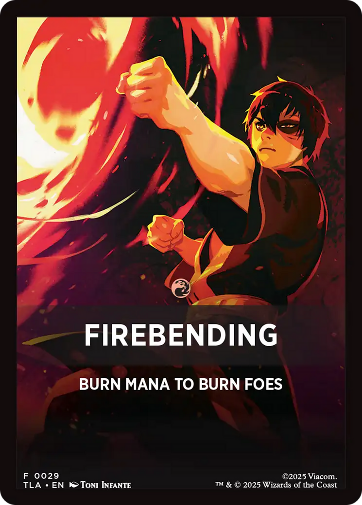 Firebending Theme Card (0029) [Avatar: The Last Airbender Tokens] | Exor Games Dartmouth