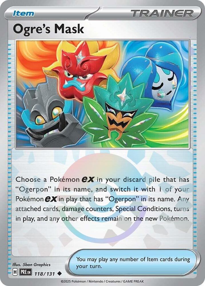 Ogre's Mask (118/131) (Poke Ball Pattern) [Scarlet & Violet: Prismatic Evolutions] | Exor Games Dartmouth
