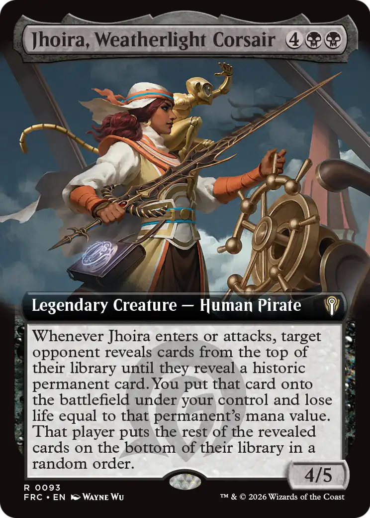 Jhoira, Weatherlight Corsair (Extended Art) [Reality Fracture Commander] | Exor Games Dartmouth