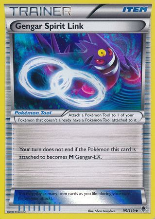 Gengar Spirit Link (95/119) (Alternate Holo GameStop Exclusive) [XY: Phantom Forces] | Exor Games Dartmouth